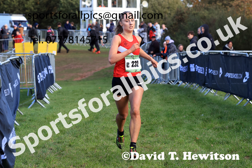 Junior Womens 2025 National Cross Country Relays, Berry Hill Park, Mansfield. Photo: David T. Hewitson/Sports for All Pics